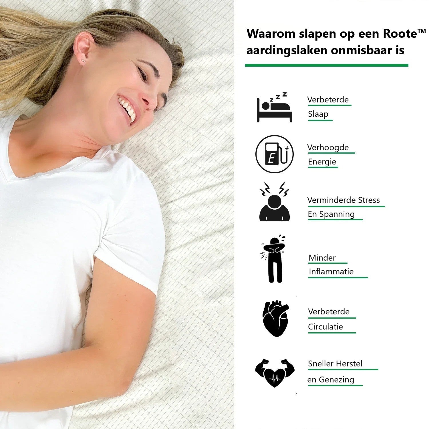 Roote Aardingslaken – 10% Zilvervezel, 90% Biologisch Katoen